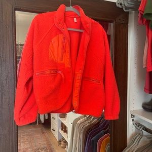 Free People hit the slopes fleece jacket